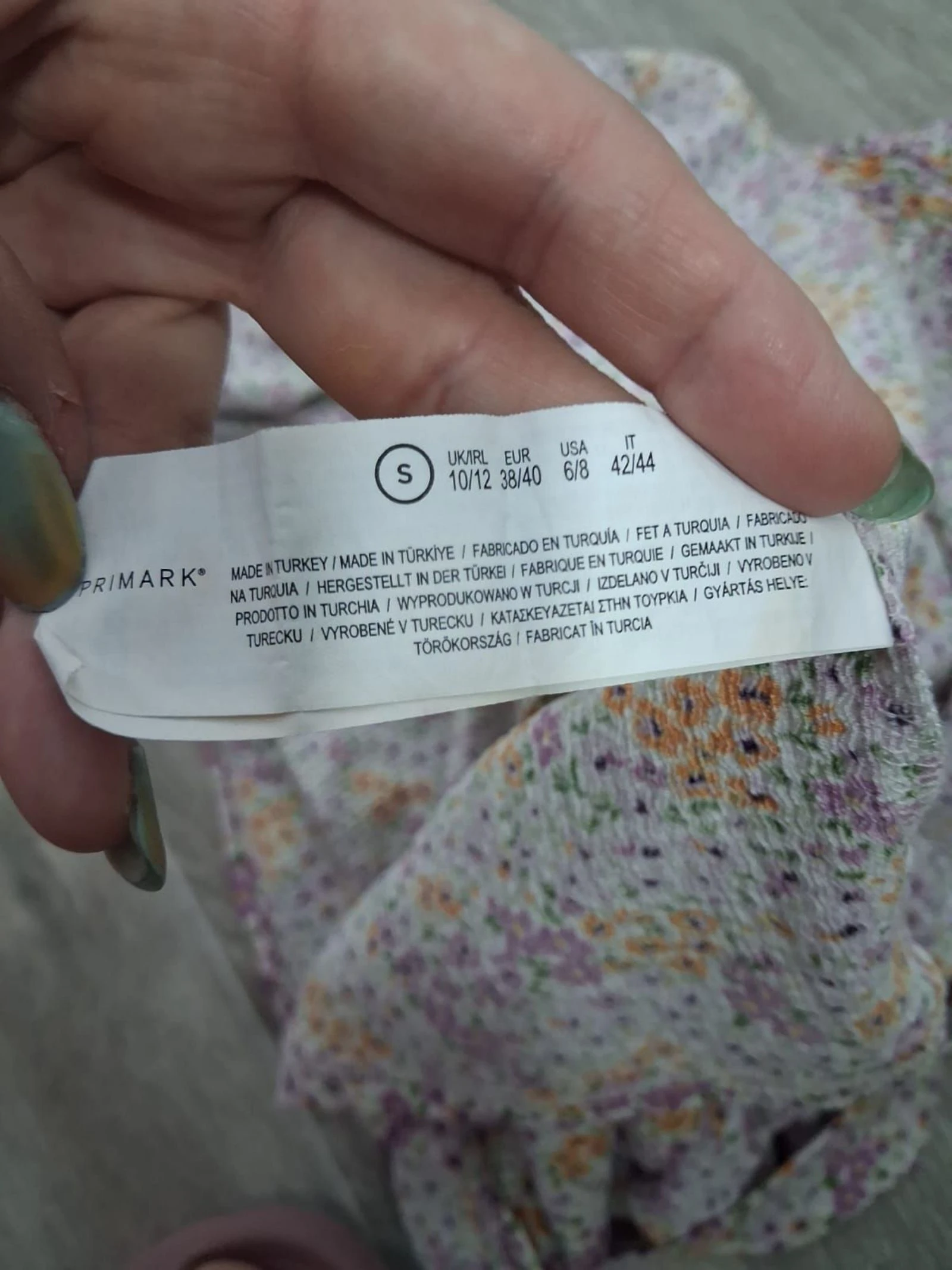 Vestido Primark floral fruncido con volantes talla S – photo 11